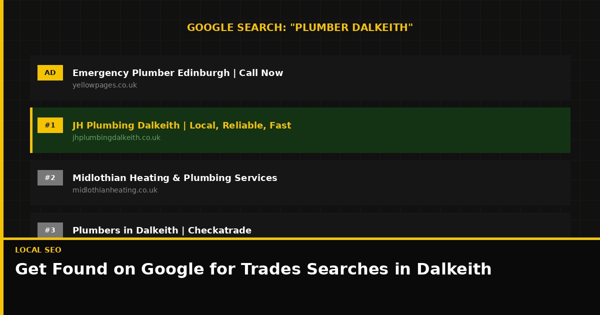 How tradespeople in Dalkeith show up on Google — local SEO for trades in Midlothian
